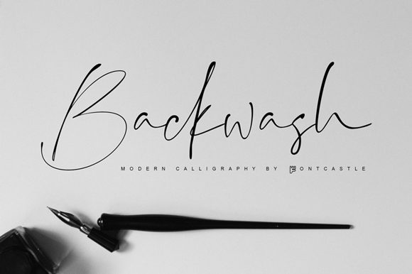 Backwash Font Review: Handwritten Typeface for Small Business