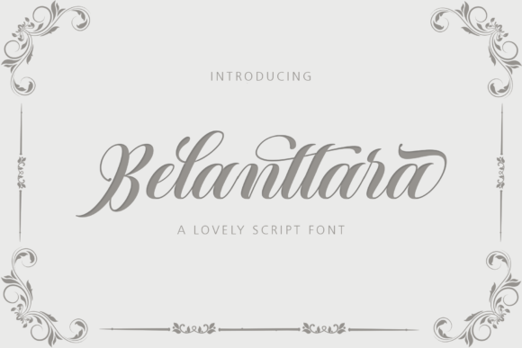 Belanttara: A Handwritten Script Typeface for Branding Projects