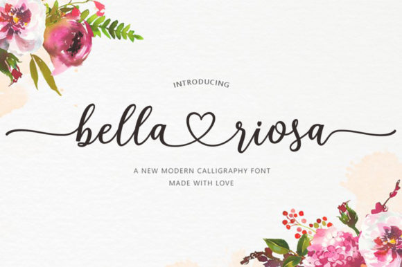 Bella Riosa: A Handwritten Font for Marketing Visuals