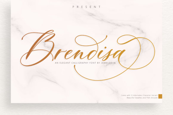 Brendisa: A Modern Calligraphy Font for Brand Content