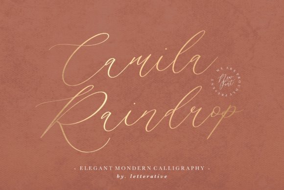 Camila Raindrop: A Handwritten Font for Modern Web Design