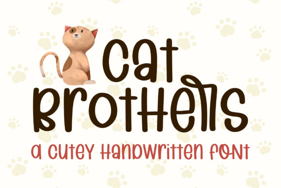Cat Brothers: A Handwritten Font That Brings Warmth to Branding Projects