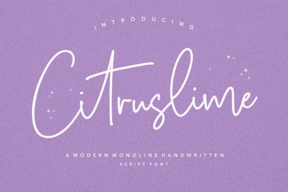 Citruslime: A Handwritten Font for Scroll-Stopping Marketing Creative