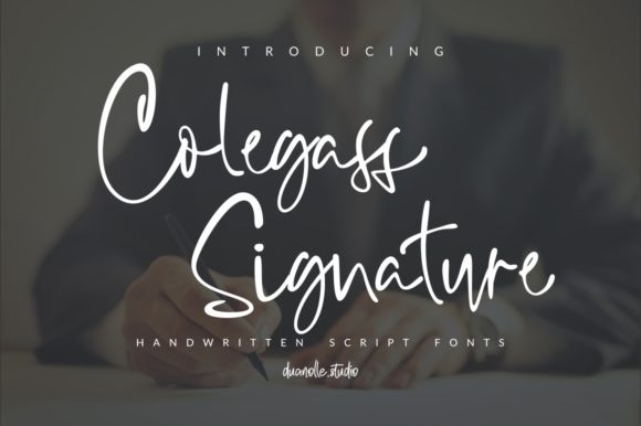 Collegass Signature: Handwritten Font for Real Brand Stories