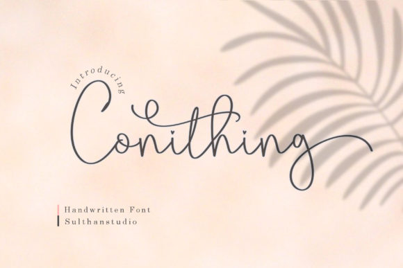 Conithing: A Handwritten Font That Feels Right at Home on the Web