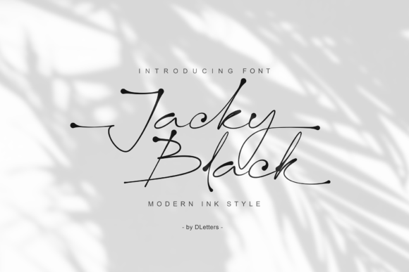 Jacky Black: A Handwritten Font That Gives Your Small Business a Polished Edge