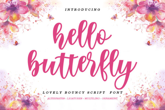 Make Your Brand More Memorable with Hello Butterfly Font