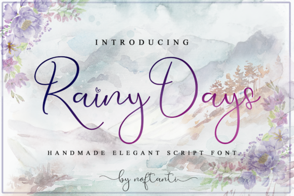 Rainy Days: A Handcrafted Script Font for Real Product Makers