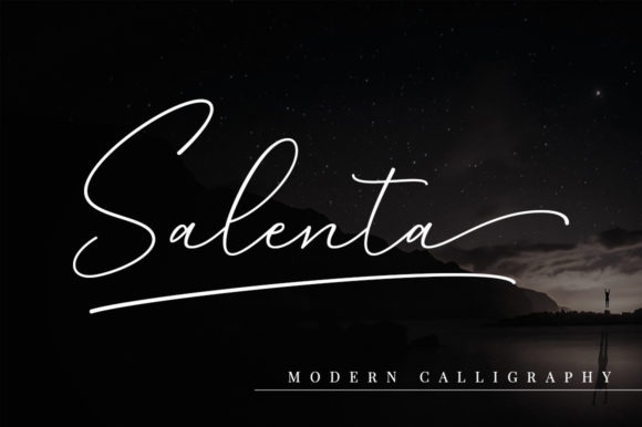 Salenta Typeface: A Calligraphy Font for Digital Brand Experiences