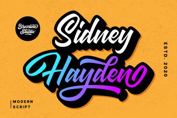Sidney Hayden: A Handwritten Font for Editorial Design