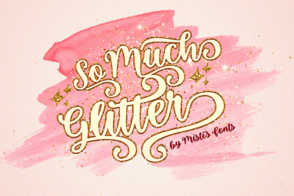 So Much Glitter Font for Crafters Who Want Bold, Bouncy Scripts