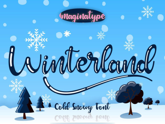 Winterland Font: A Cold, Flowing Script for Editorial Design